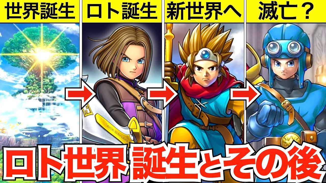 ロトシリーズの世界の歴史を完全解説【歴代ドラクエ】