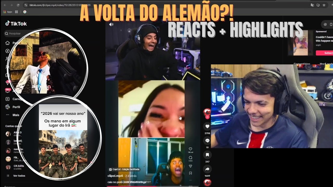 CORINGA NÃO SE AGUENTOU! 😂 | TURQUIA NO IRÃ? | HIGHLIGHTS - BKINHO REACT