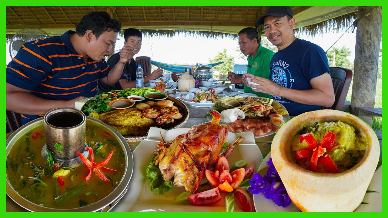 SRE SROV CAFE Is The Restaurant at The Rice Field In Battambang City- All The Food That I Recommend.