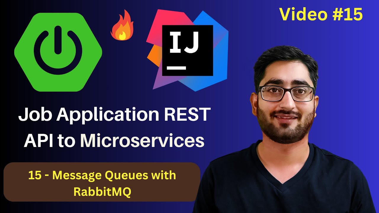 Message Queues with RabbitMQ | Job App Project | Spring Boot REST API to Microservices | Video #15