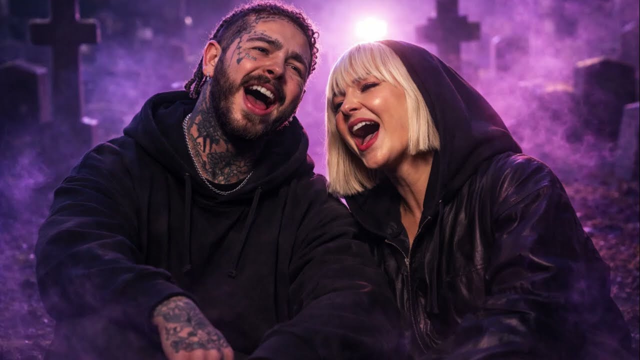 Post Malone Ft Sia - Grave Are Cold (official visualizer)