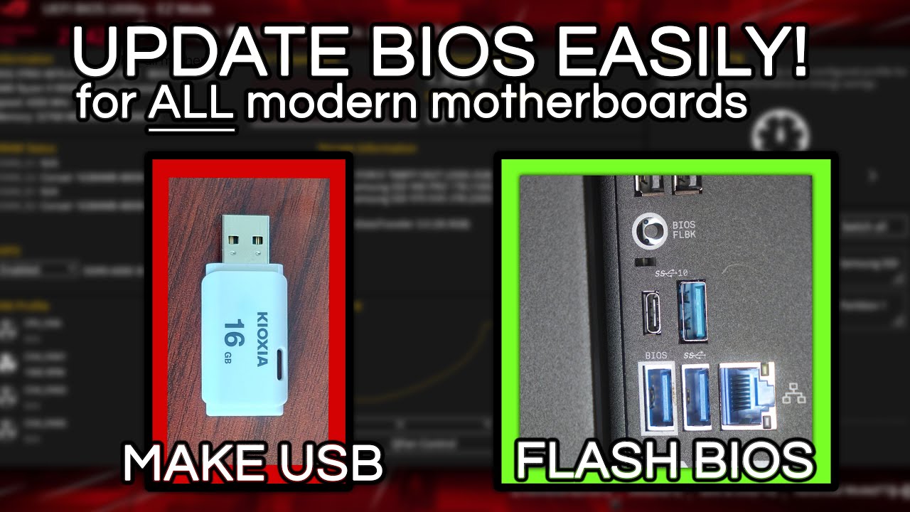 How to update BIOS using BIOS flashback EASILY! (works on any motherboard)