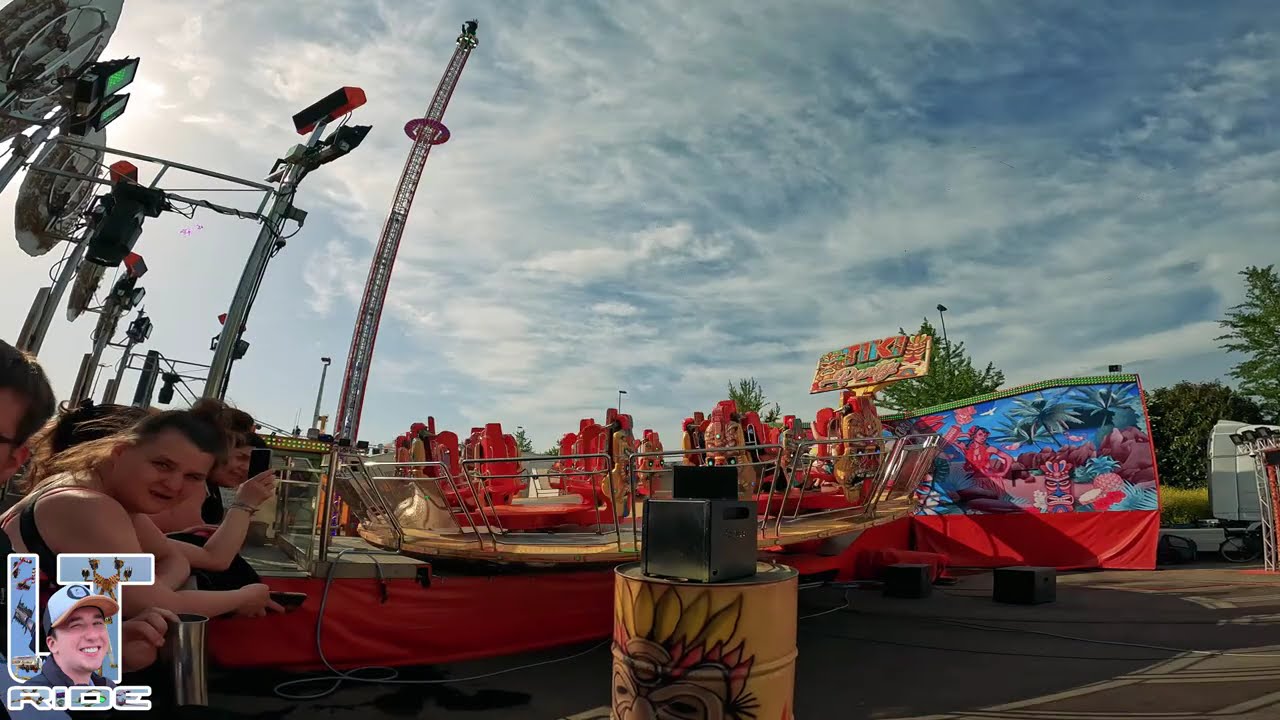 Manège TIKI PARTY [Nouveauté] Foire de Pâques, Caen 2025 | Off ride #caen #manege #foire