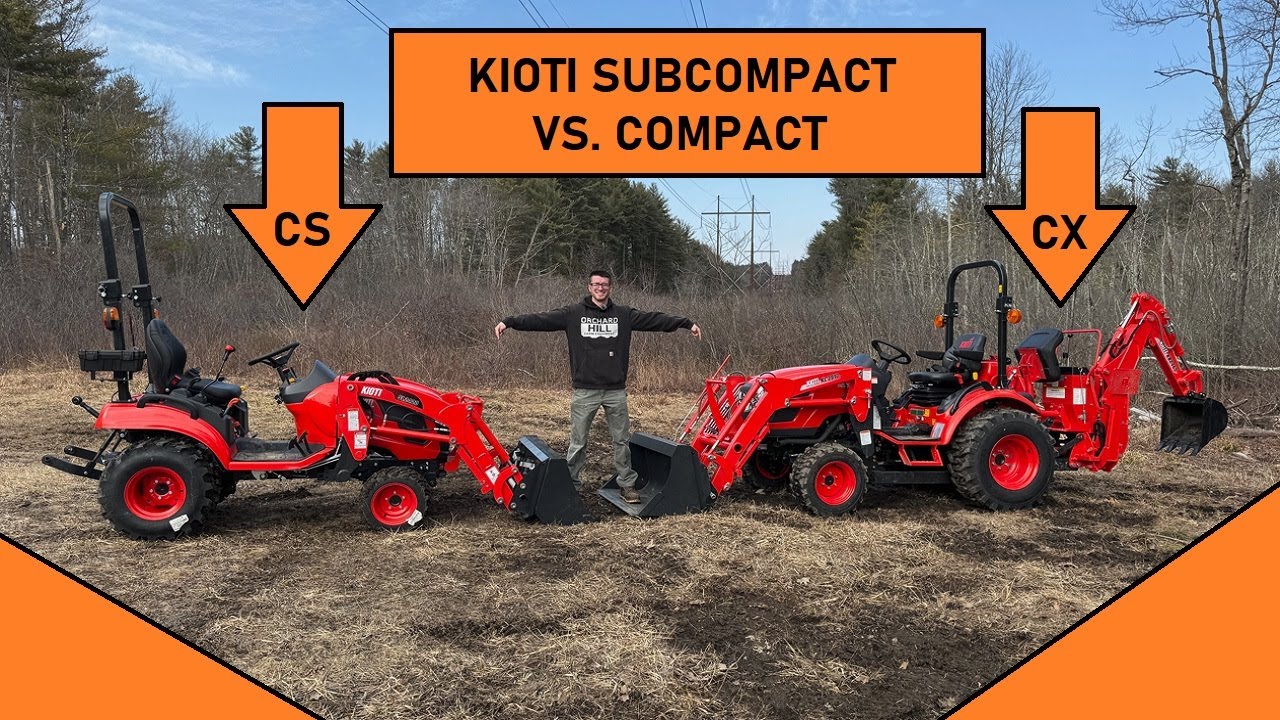 Сравнение компактных тракторов Kioti CS2220/2520 и компактных CX2510. Обзор