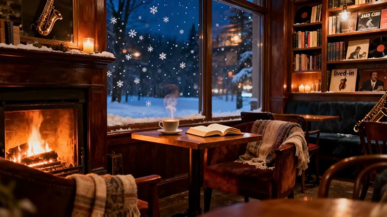 Soft Instrumental Jazz for Work and Study in a Cozy Café...