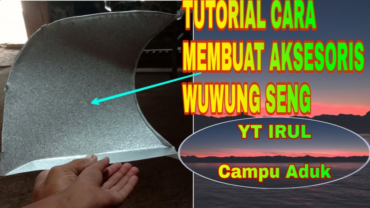 Tutorial Cara Membuat Aksesoris atau Jalu,,atau Brotolan Wuwung Seng atau Galvalum
