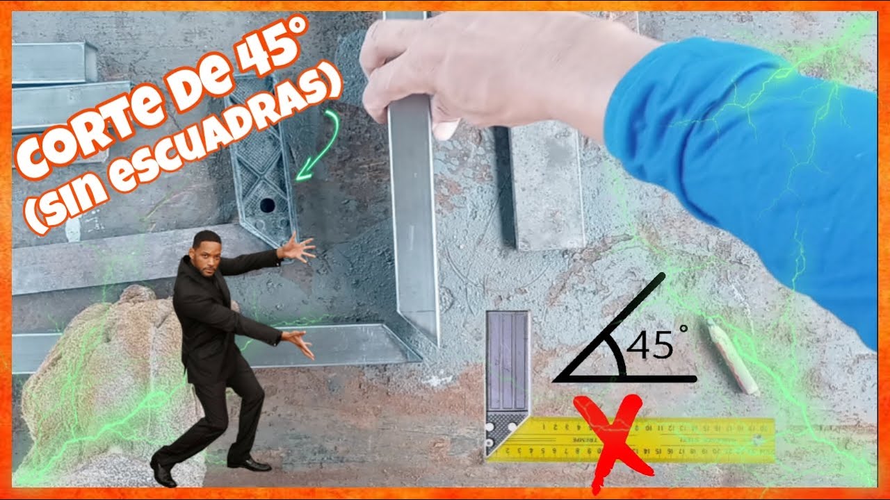 Como Cortar Ángulos de 45° 📐Sin Escuadra📐