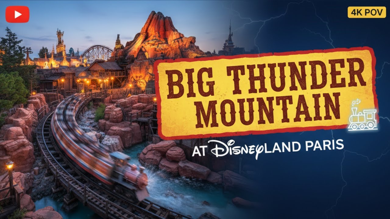 Big Thunder Mountain at Disneyland Paris - FULL POV -