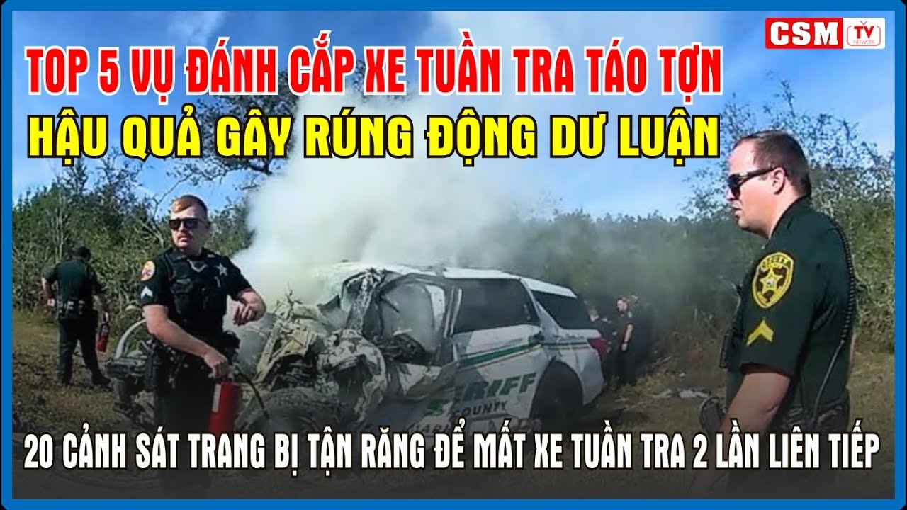 `Top 5 Pha đánh cắp xe Cảnh Sát TÁO TỢN Nhất - KHI BẤT CẨN gây ra T.H.Ả.M KỊCH || Cảnh Sát Mỹ TV
