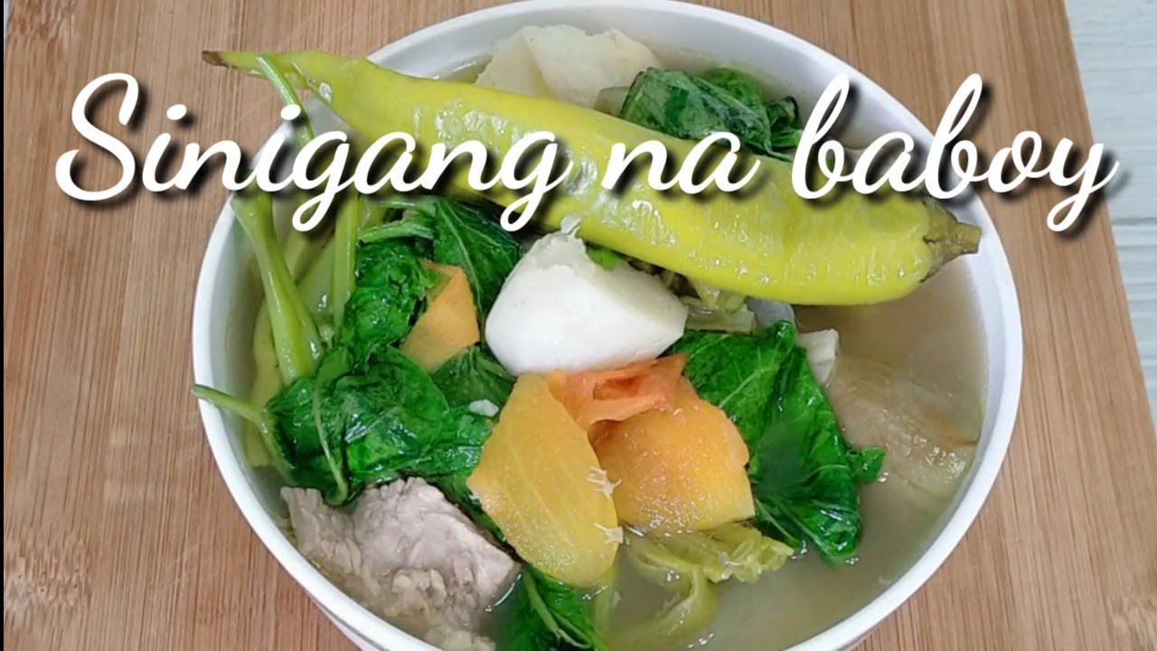 Sinigang na baboy sa sampalok recipe | Tagalog tutorial step by step panlasang Pinoy  Filipino dish