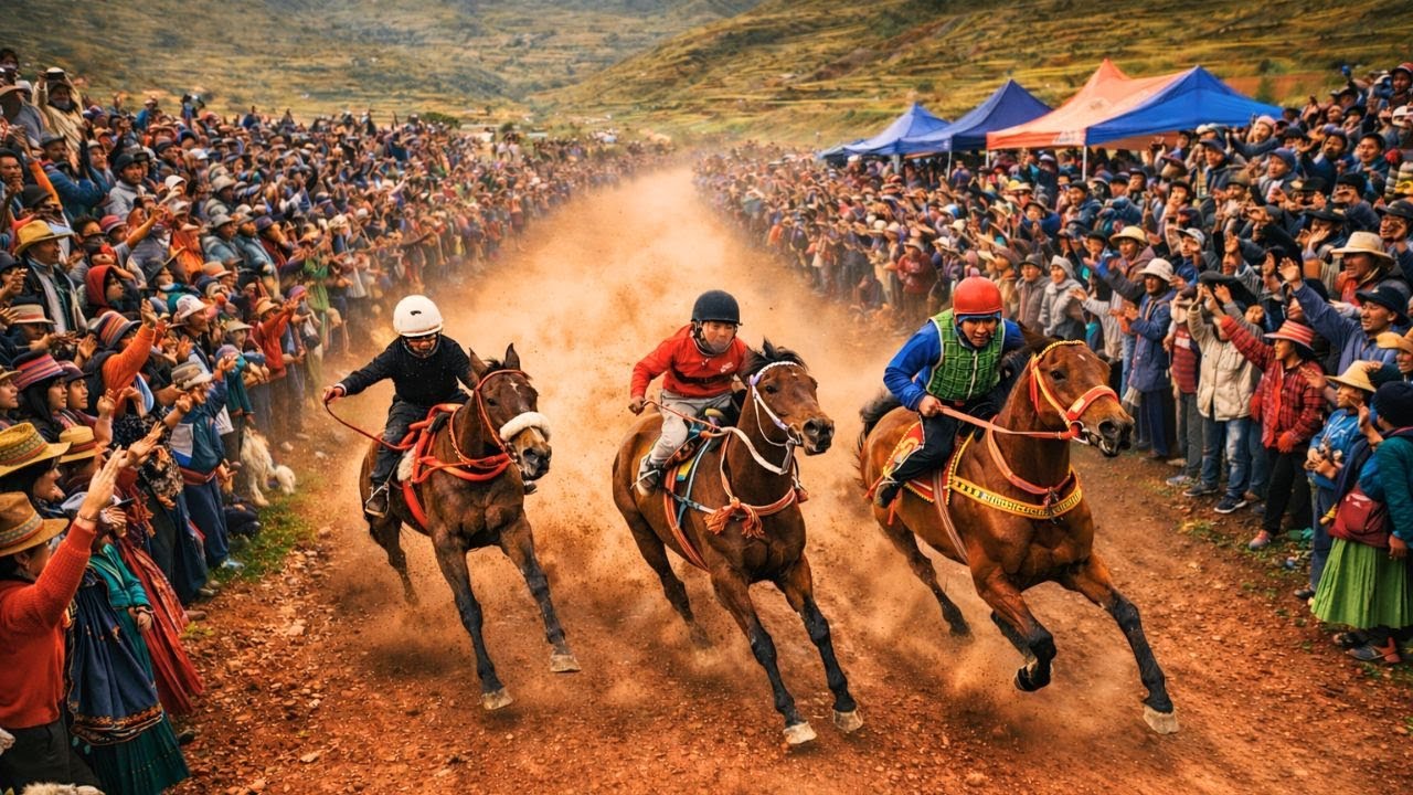 Así se VIVIÓ la CARRERA de CABALLOS en PAMPAMARCA | CUSCO🇵🇪