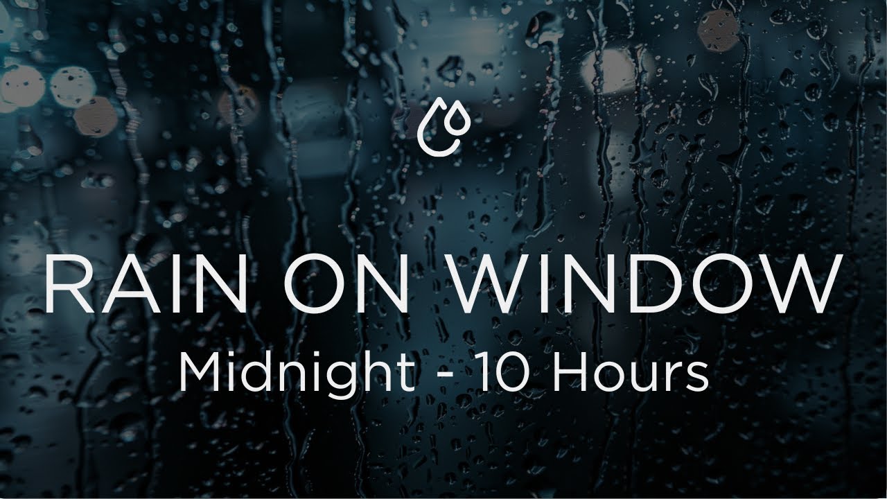 Rain on Window (Black Screen, 10 Hours) //Long-form ambient soundscape for sleep and background.