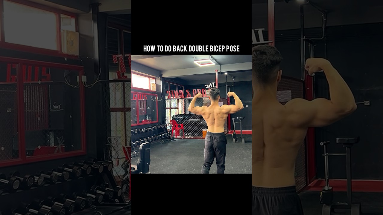 How To Do Back Double Bicep Pose #shorts