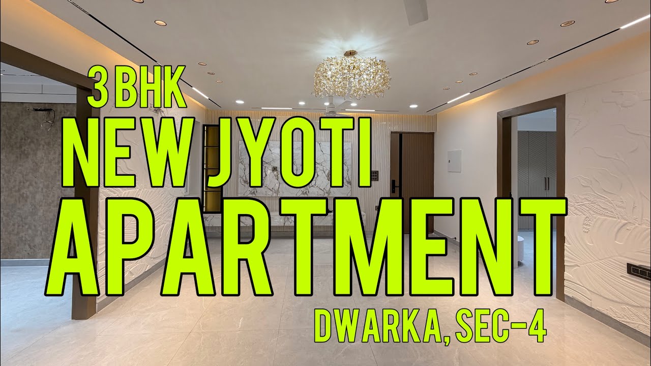 3 BHK 3 BATH ✅ | Tastefully Furnished | Main Road Facing | New Jyoti Apartment | Dwarka, Sec-4.