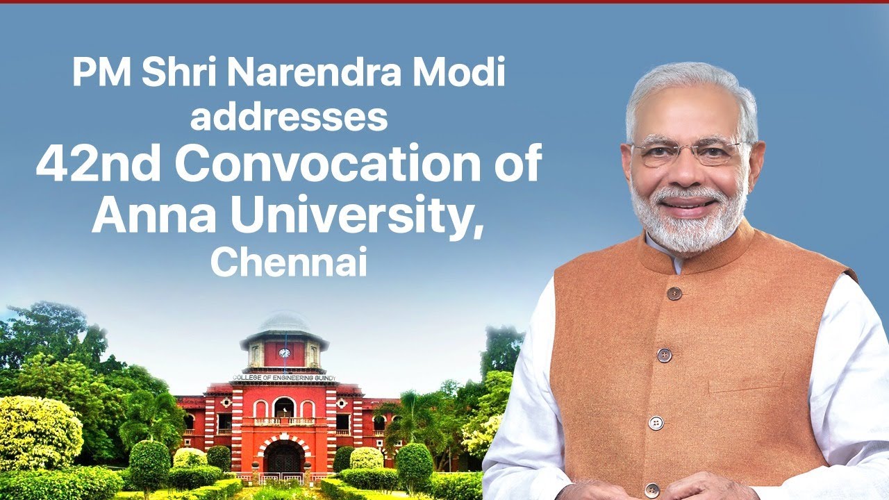 PM Shri Narendra Modi addresses 42nd Convocation of Anna University, Chennai | BJP Live | PM Modi