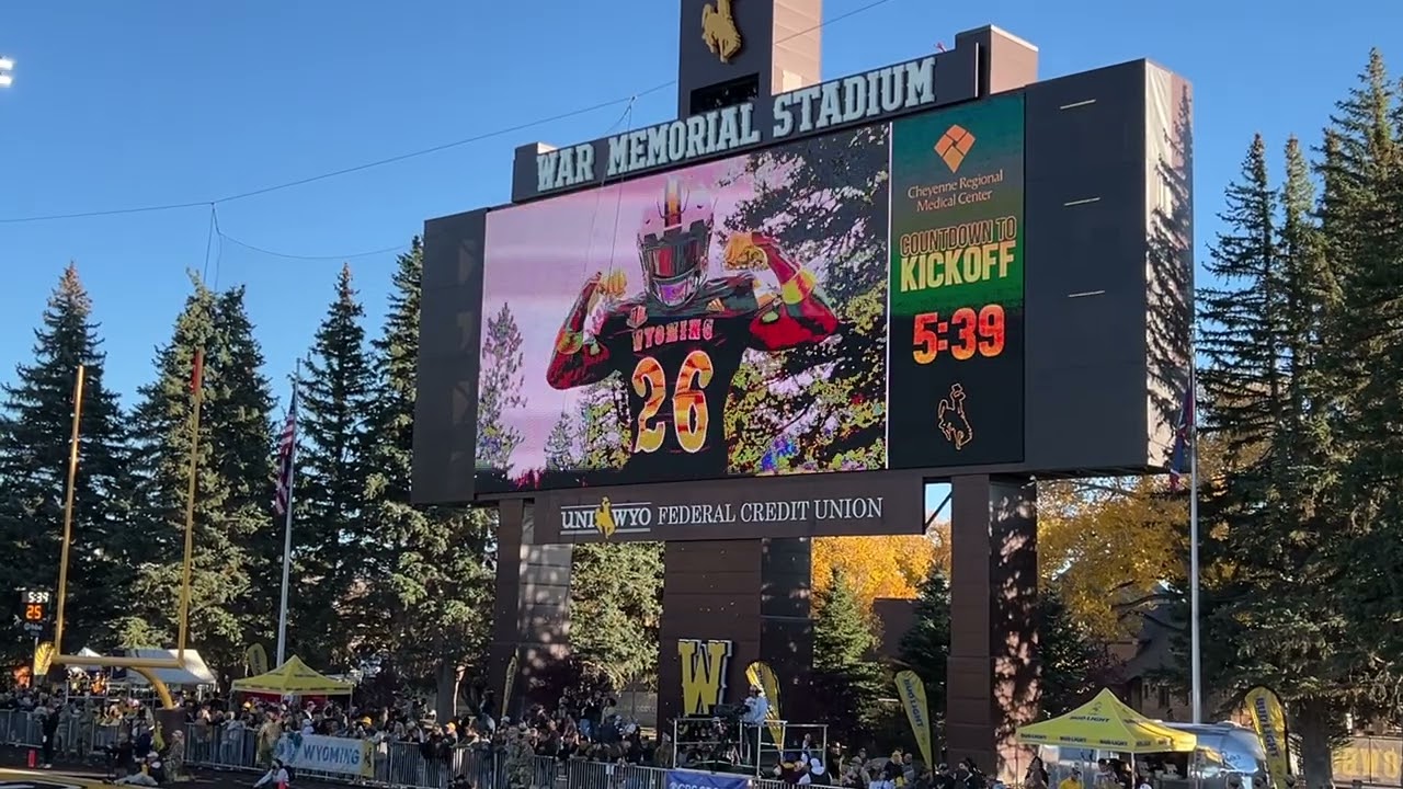 Football Entrance Wyoming