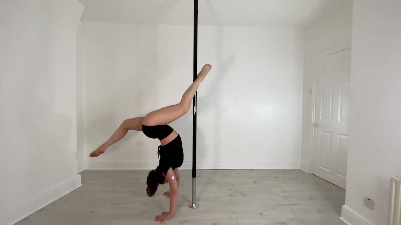 Intermediate Pole Trick Tutorial. Handstand Butterfly