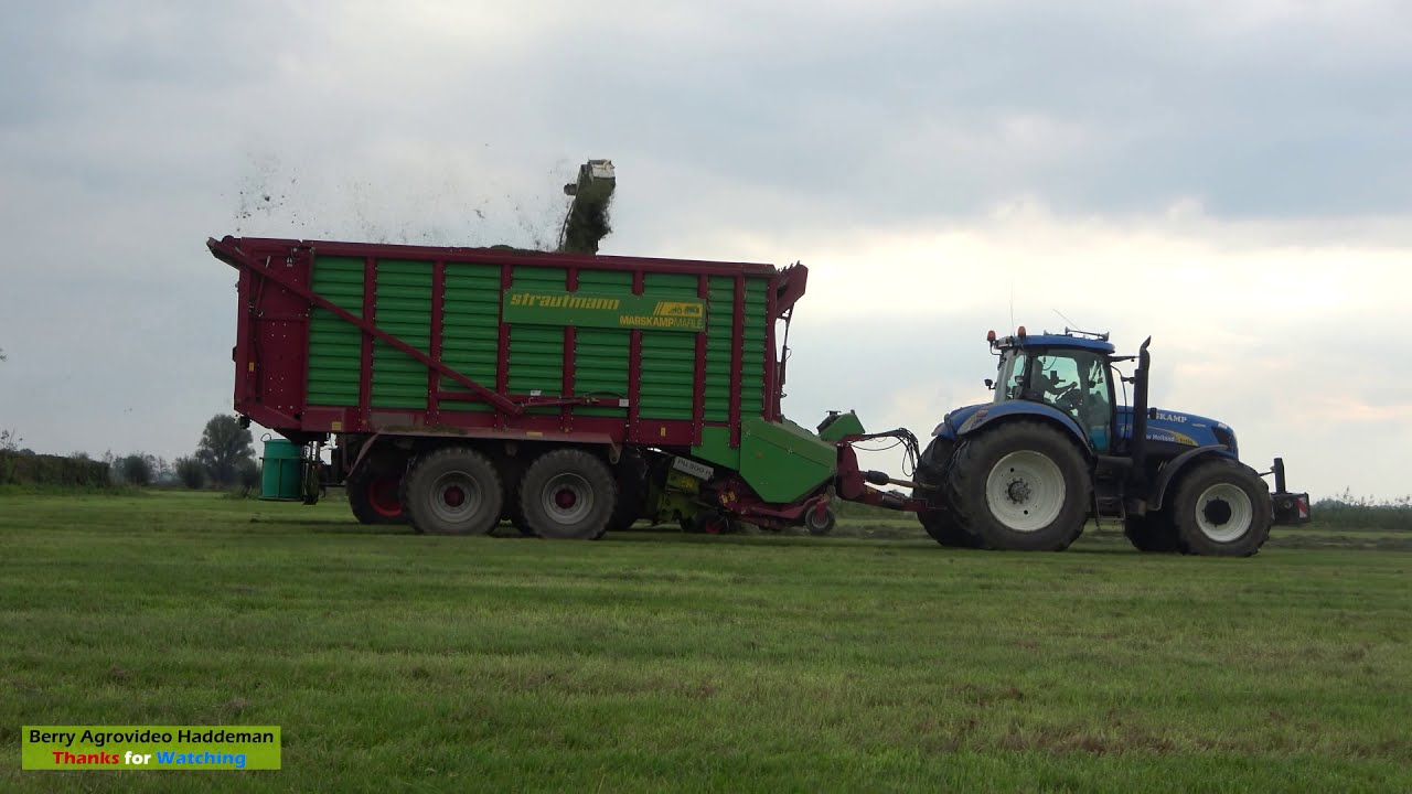 Grass Silage / Gras hakselen | Claas jaguar 870 - Fendt 820 + New Holland T7050 - Marskamp Marle