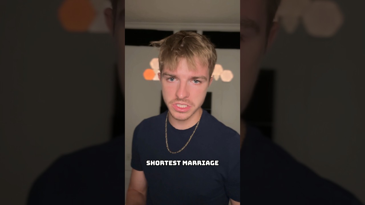 THE SHORTEST MARRIAGE IN HISTORY!