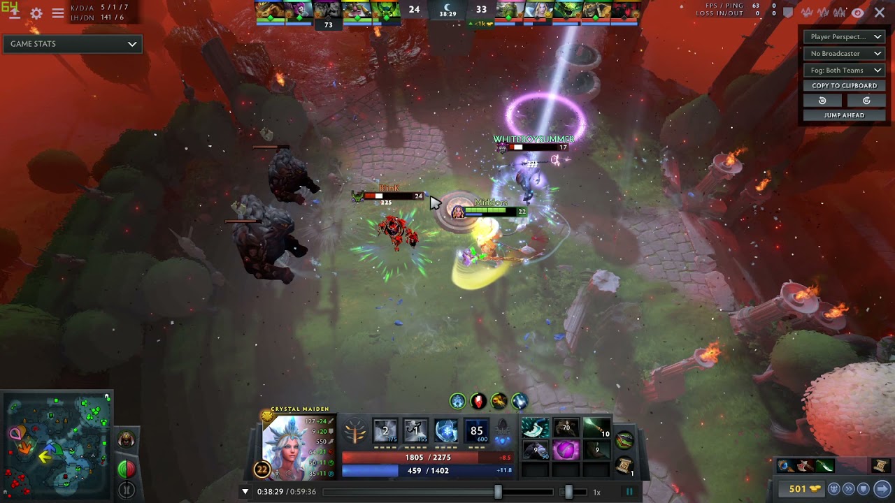 Crystal Maiden Shard and haste in 7.29 DOTA 2