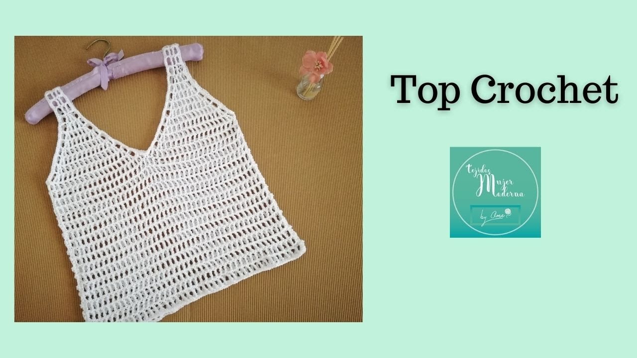 TOP TEJIDO A CROCHET