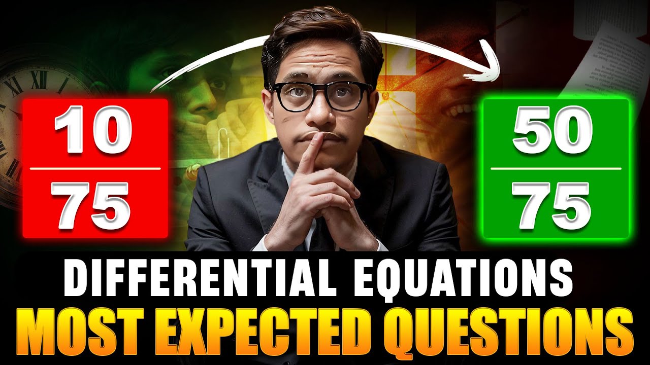 2nd Sem Maths Repeated Questions | Top 15 Imps - Differential Equations  | 2nd sem imps