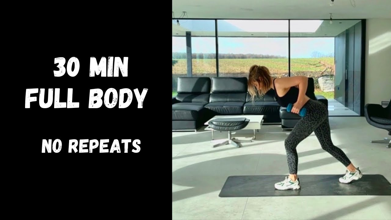 30 MIN FULL BODY - NO REPEATS - Dumbbell Sculpt