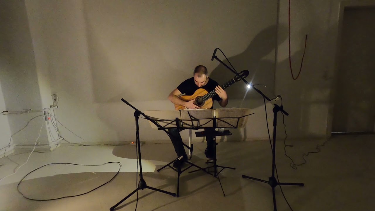 Arthur Kampela: Percussion Study III, for guitar.