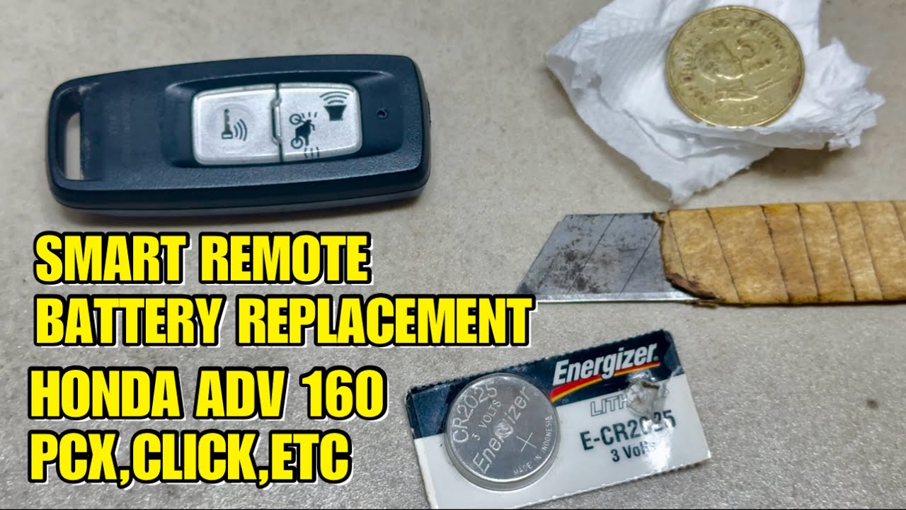 How to Replace the Battery of Honda Adv 160 , PCX, Click remote control
