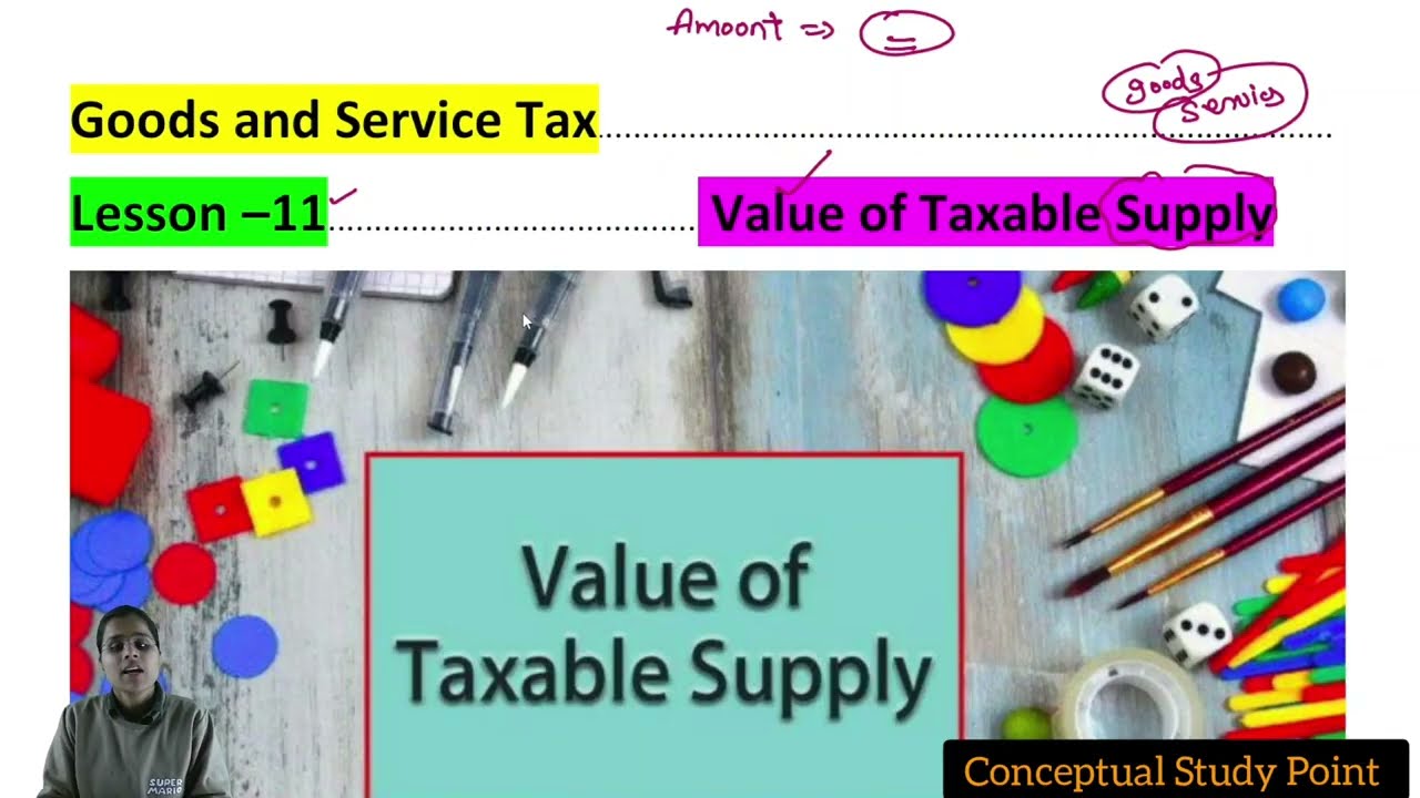 L-11 Value of Supply. Compulsory inclusion, Exclusion Discount, Application of valuationrule