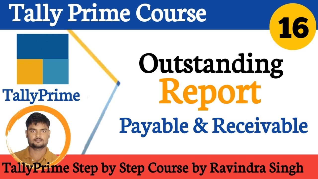Outstanding Report in Tally Prime || TallyPrime Complete Course in Hindi