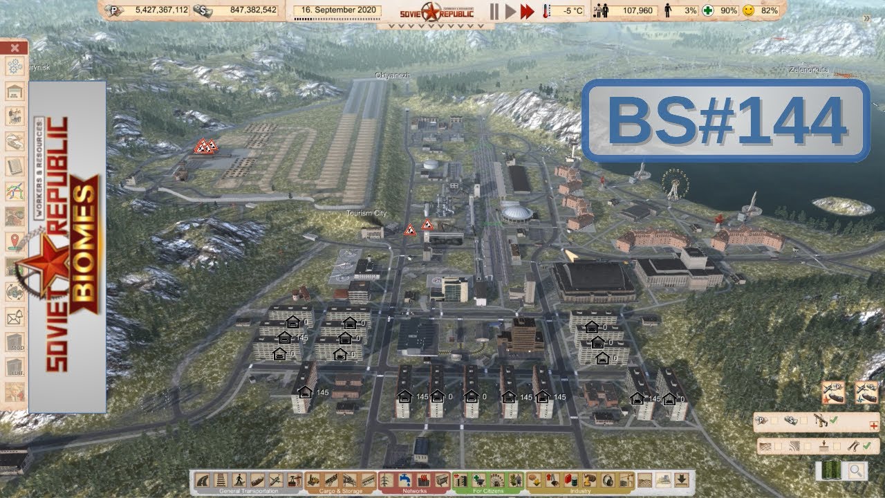 BS144: Inviting first citizens to Tourism city | Siberia realistic | workers and resources