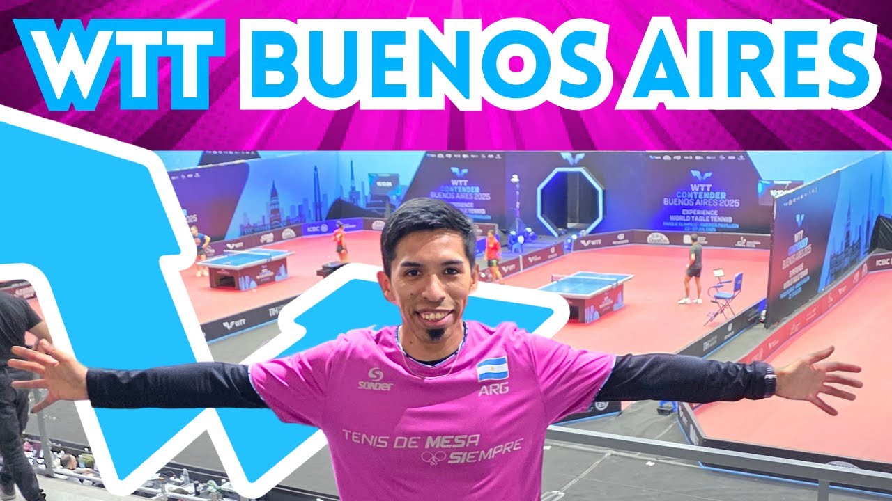 🤯El MEJOR Torneo de Tenis de Mesa que vi en mi vida!!! WTT Buenos Aires 2025