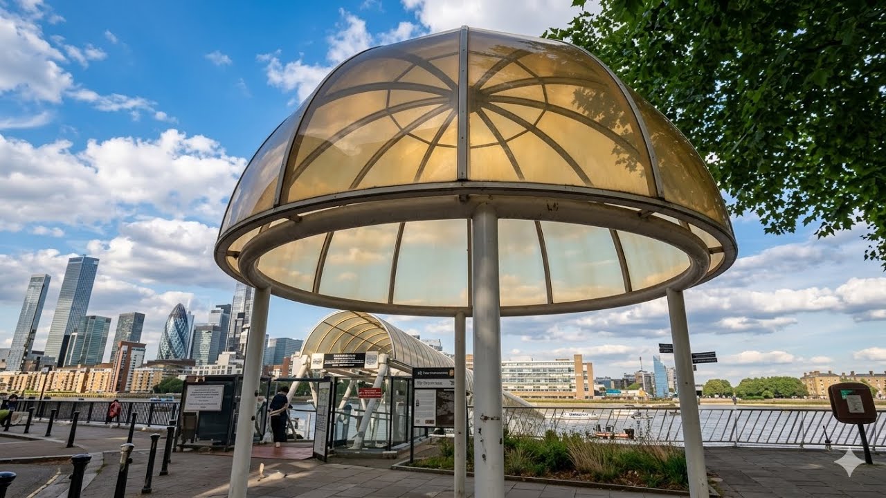 London, Deptford to Rotherhithe London Thames Path Walking Tour 4K