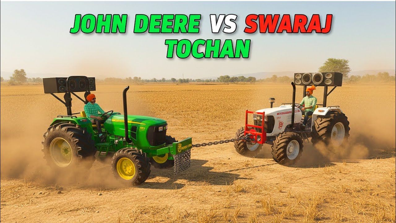 Swaraj 855 vs John Deere 🚜🔥 | Railway Track Par Asli Tochan Muqabla | DalDal Power Test