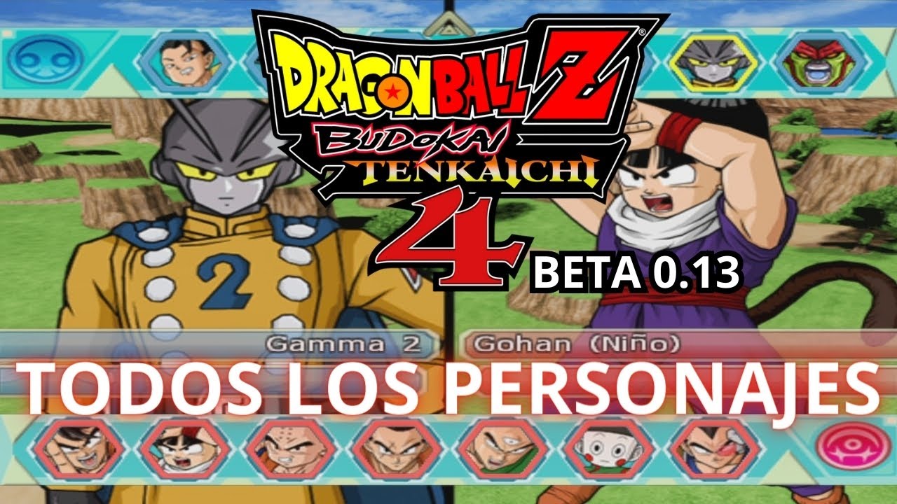 TODOS LOS PERSONAJES DE TENKAICHI 4 BETA 0.13! 🔥🤯