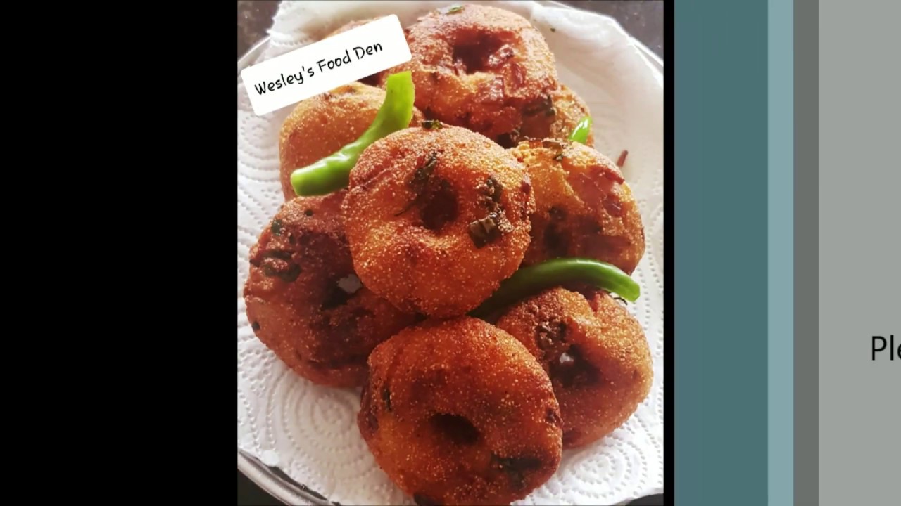 Semolina Vada (Indian Snack)