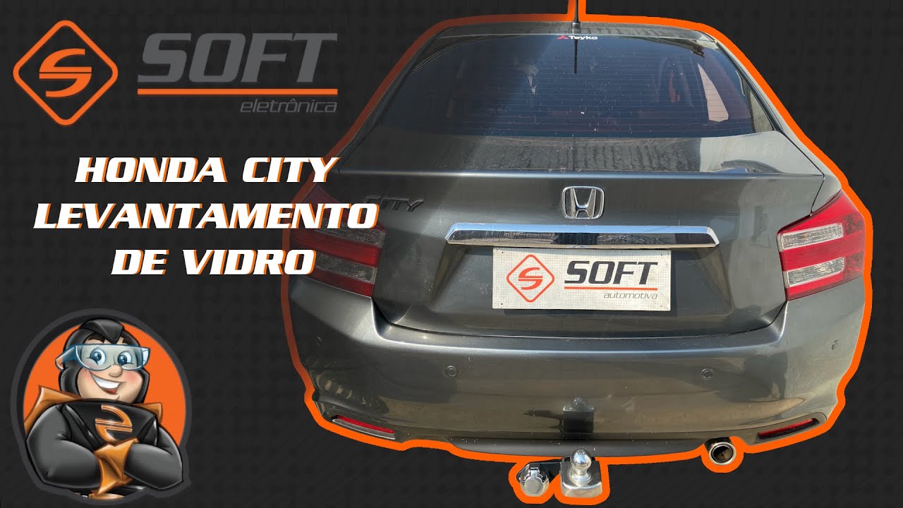 Honda City - Levantamento de vidro com central AW44