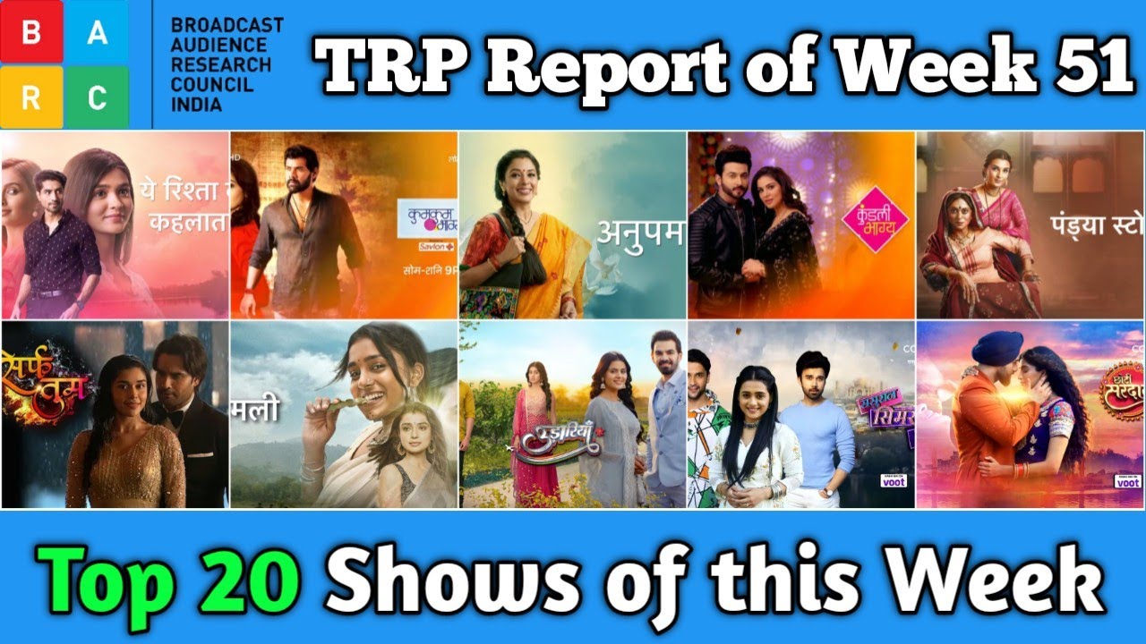 BARC Trp Report of Week 51 : Top 20 Shows of this Week