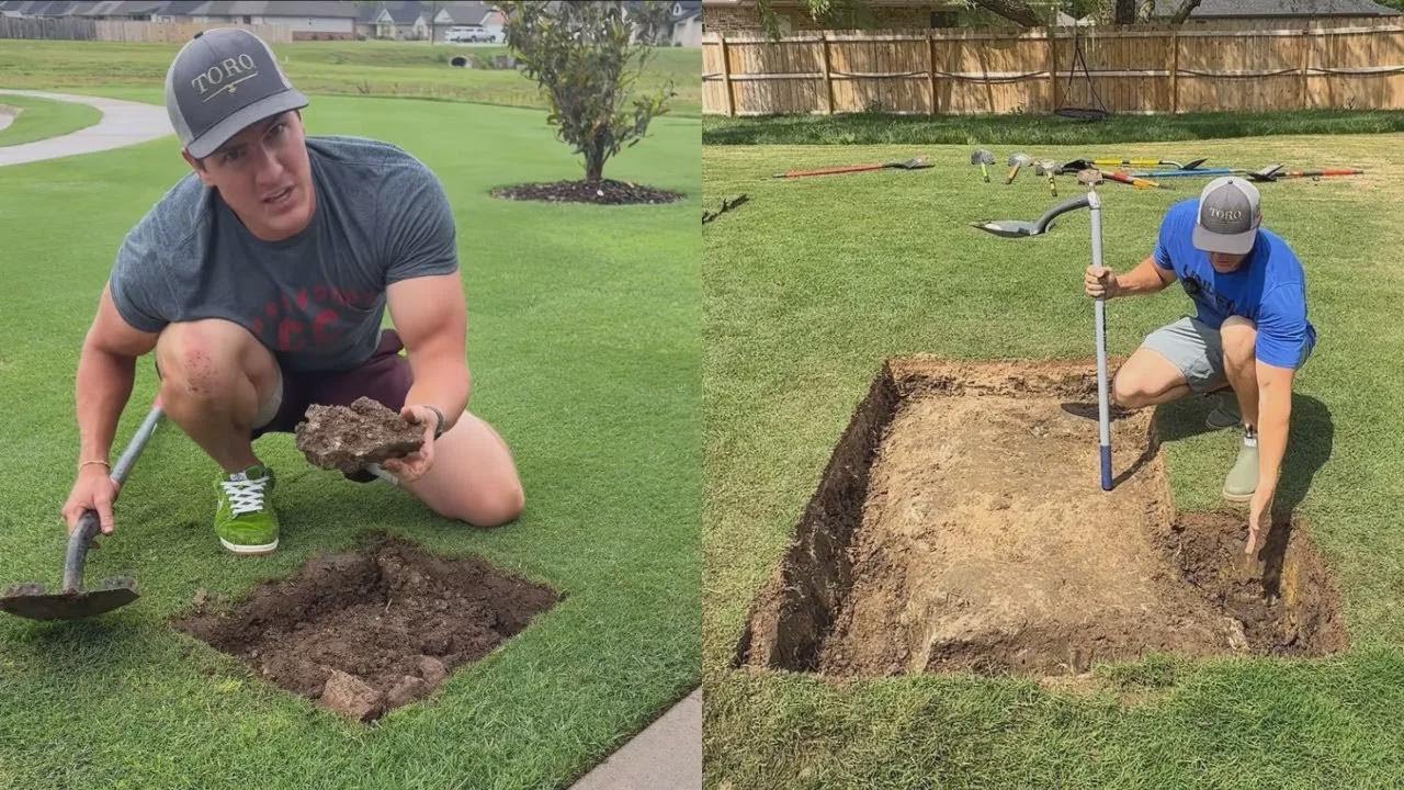 J’enlève des cailloux de mon jardin, du plus petit au plus énorme !