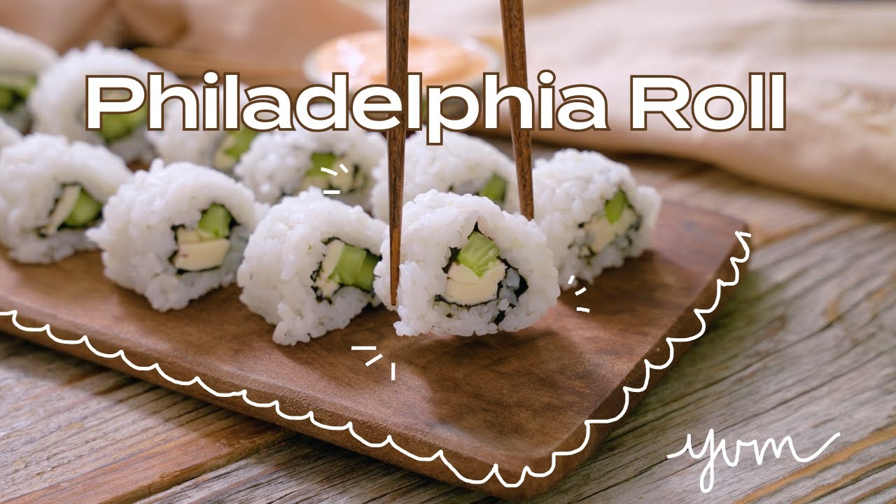 4 ingredient sushi roll. Aka Philadelphia roll.