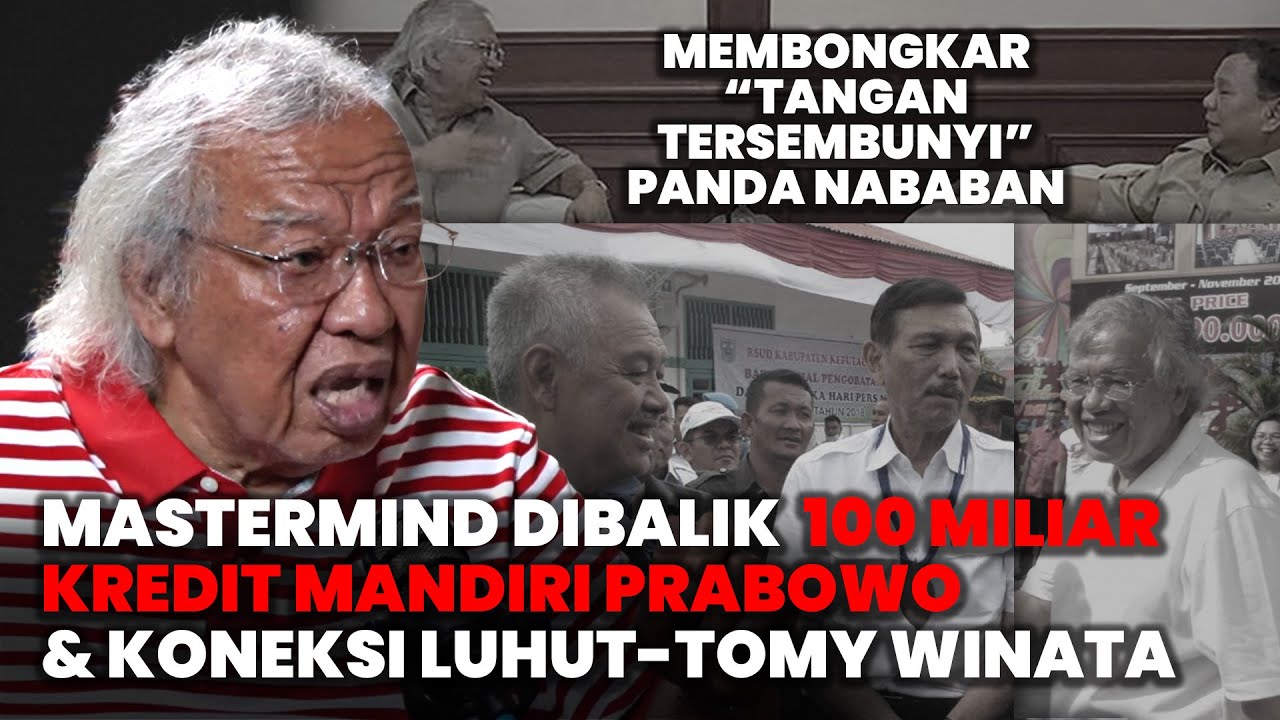 PANDA NABABAN: DARI PINJAMAN BANK PRABOWO HINGGA POLITIK, KEDEKATAN LUHUT, SAMPAI PECAH KONGSI.