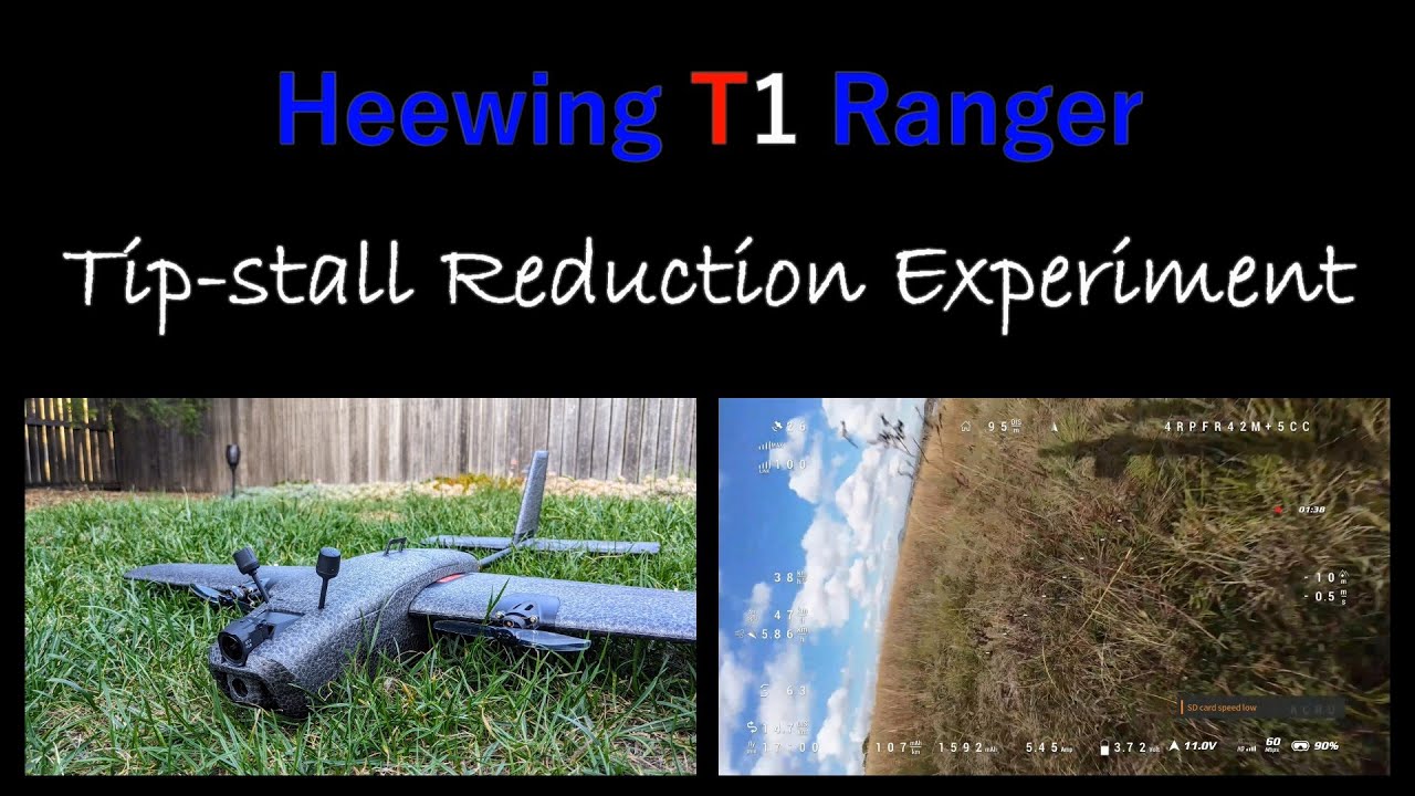 Reducing Stall Speed and Tip Stalls with Stall Strips on the HeeWing T1 Ranger