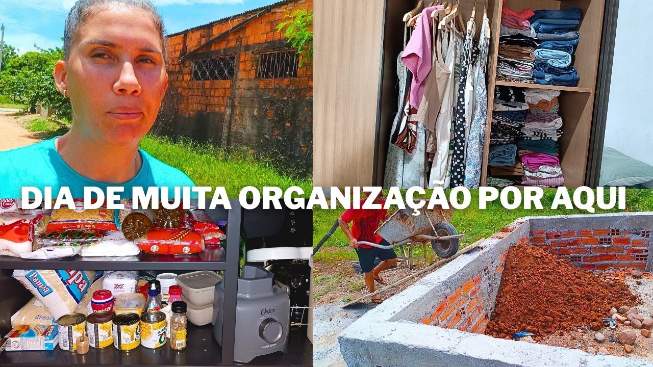 Dia de muita organização por aqui/tive que comprar o aterro 