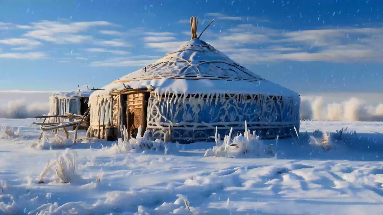 Central Asian Yurt in Winter - Lofi Mongolian Chill Beats