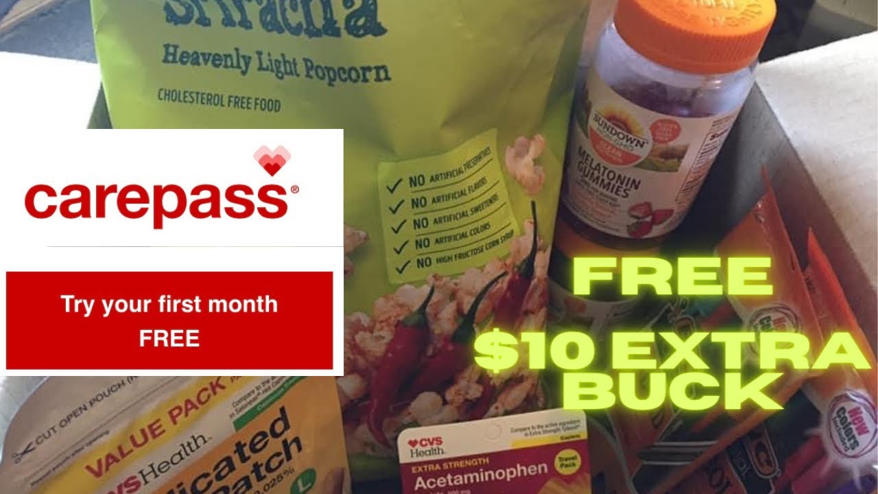 Free $10 Extra Buck When You Join CarePass For Free 30 Day Trial. See What I Ordered