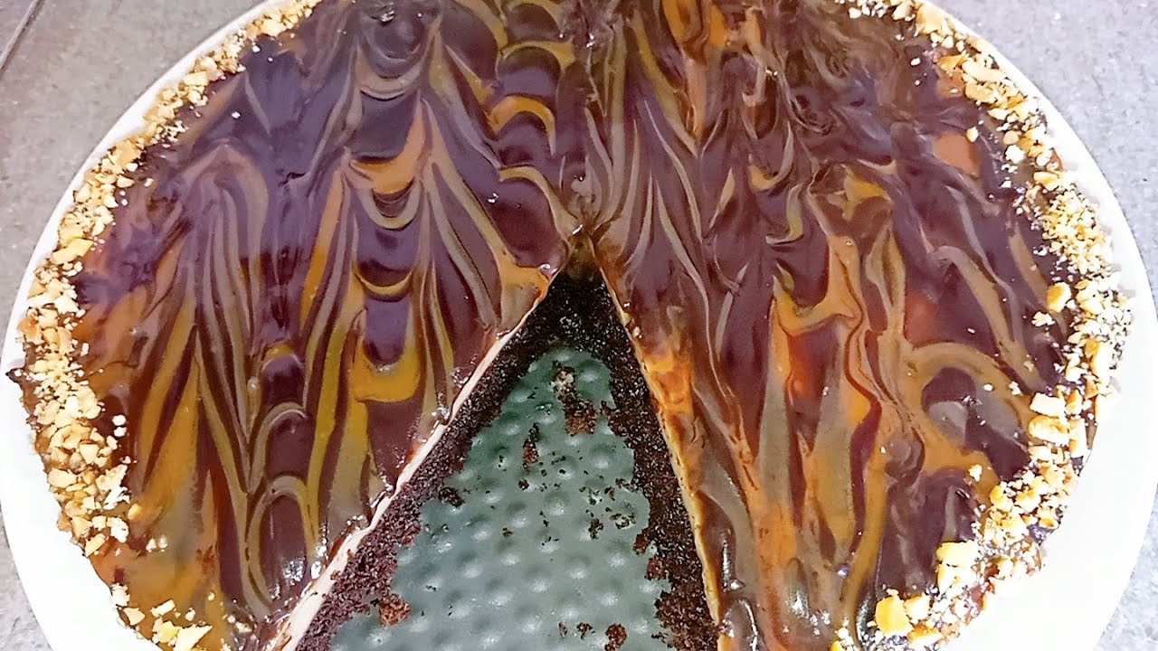 كيكة طبقات ببيضة واحدة  بنكهة الكراميل باردة ومنعشة وسهلة في التحضير