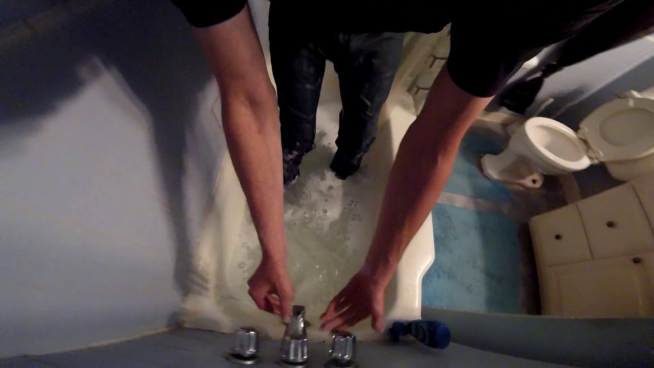 wet Vans and jeans again