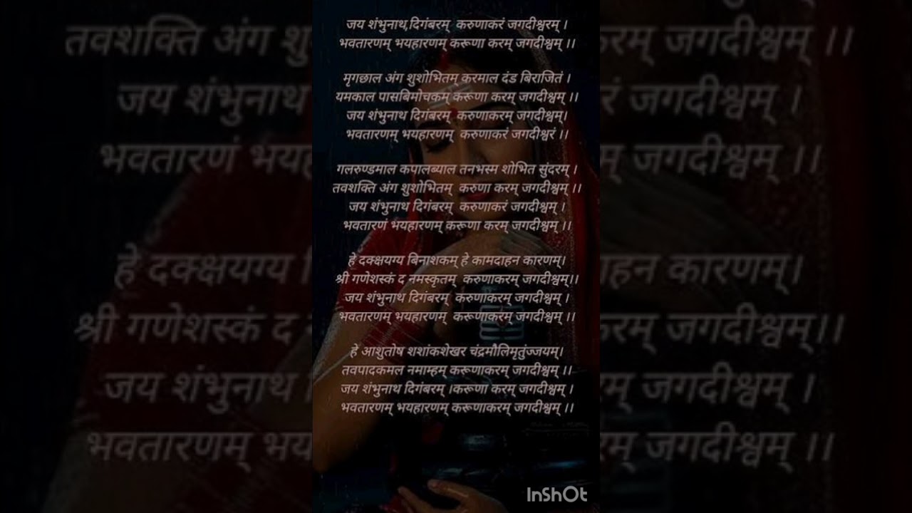 मेरी आवाज़ में - जय शंभुनाथ दिगंबरम ।लेखन - पूजनीय पंडित मृत्युंजय हरिमेठ जी महाराज ।स्वर - अदिति 