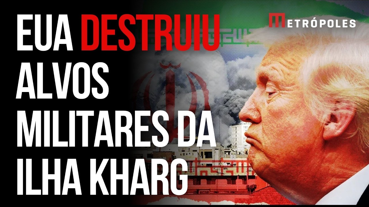 Trump: EUA destruiu todos os alvos militares da Ilha Kharg, no Irã